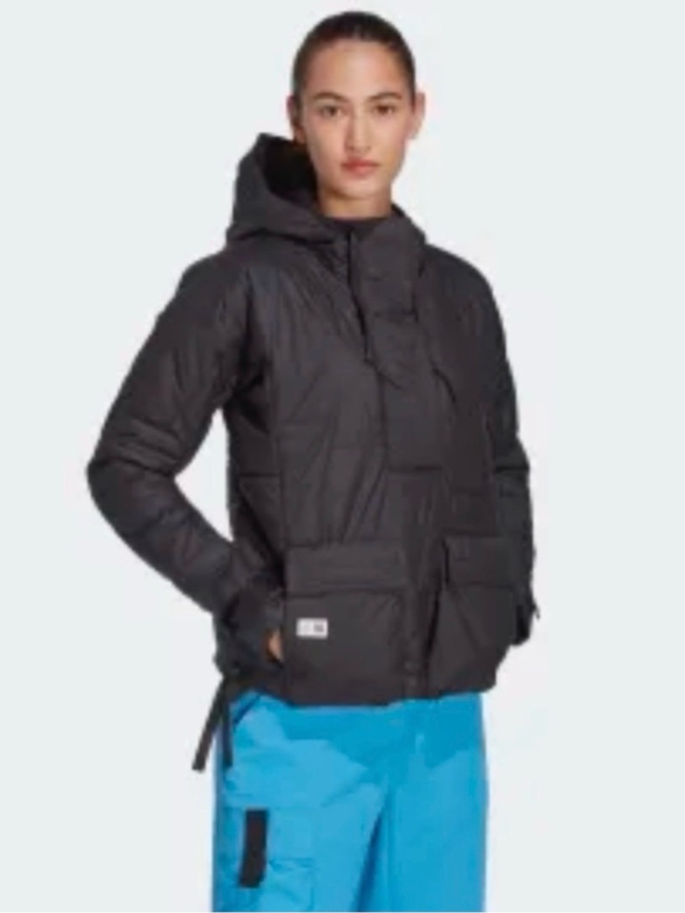 Women’s Terrex Black Hooded Puffer Jacket